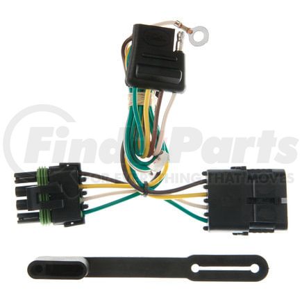 CURT Manufacturing 55319 Custom Wiring; 4-Way Flat; Select C/K Suburban; Blazer; Tahoe; Yukon; Escalade