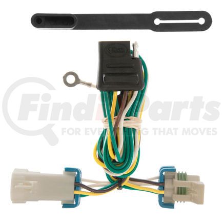 CURT Manufacturing 55359 Custom Wiring; 4-Way Flat; Select Chevrolet S-10; GMC Sonoma; Isuzu Hombre