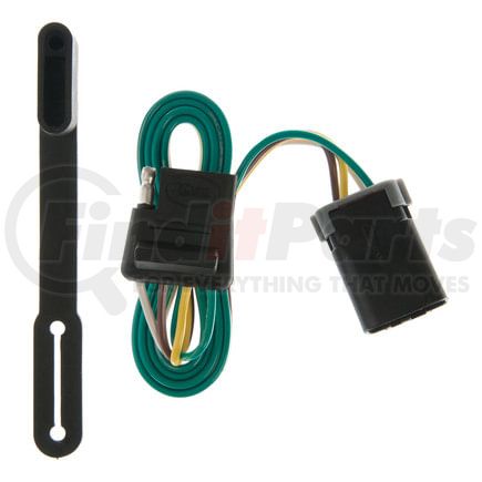 CURT Manufacturing 55368 Custom 4-Flat; Select Dodge Ram 1500; 2500; 3500 Van; OEM Tow Package Required