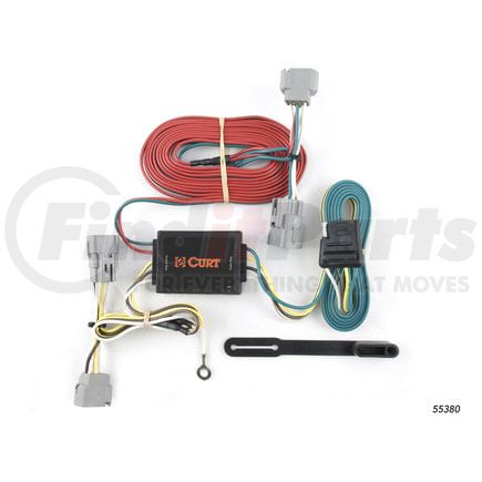 CURT Manufacturing 55380 Custom Wiring; 4-Way Flat Output; Select Mitsubishi Montero; Except Sport