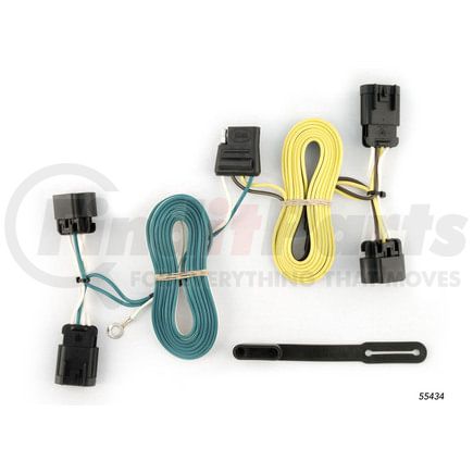 CURT Manufacturing 55434 Custom Wiring; 4-Way Flat; Select Chevrolet Cobalt; Pontiac G5; Pursuit Sedan