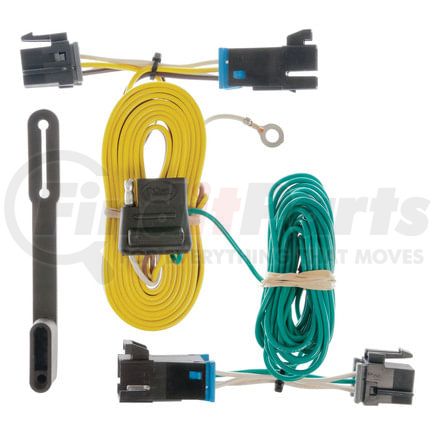 CURT Manufacturing 55540 Custom Wiring; 4-Flat; Select Chevy Express; GMC Savana 1500; 2500; 3500; 4500