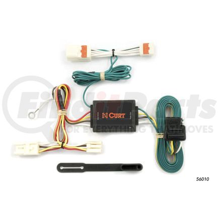 CURT Manufacturing 56010 Custom Wiring Harness; 4-Way Flat Output; Select Mazda MPV Van