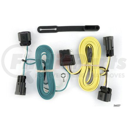 CURT Manufacturing 56027 Custom Wiring; 4-Way Flat; Select Buick Enclave; Chevrolet Malibu; Traverse
