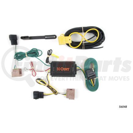 CURT Manufacturing 56048 Custom Wiring Harness; 4-Way Flat Output; Select Ford Fusion