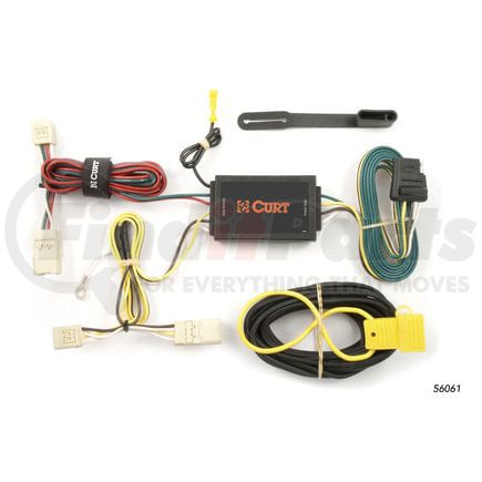 CURT Manufacturing 56061 Custom Wiring Harness; 4-Way Flat Output; Select Subaru Impreza