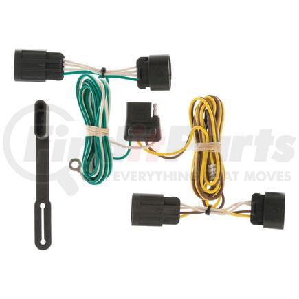 CURT Manufacturing 56094 Custom Wiring Harness; 4-Way Flat Output; Select Chevrolet Equinox; GMC Terrain