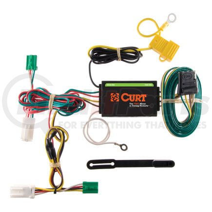 CURT Manufacturing 56135 Custom Wiring Harness; 4-Way Flat Output; Select Dodge Charger