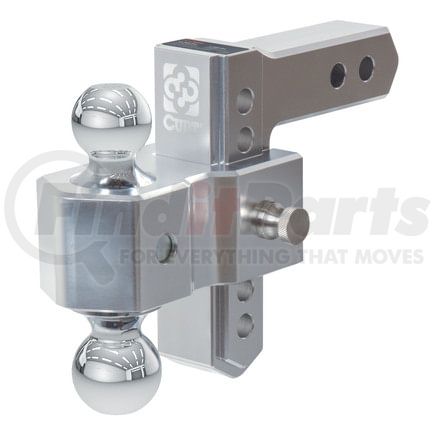 CURT Manufacturing 45363 AlumaLite Adjustable Aluminum Hitch with Dual Ball; 5-1/2in. Drop