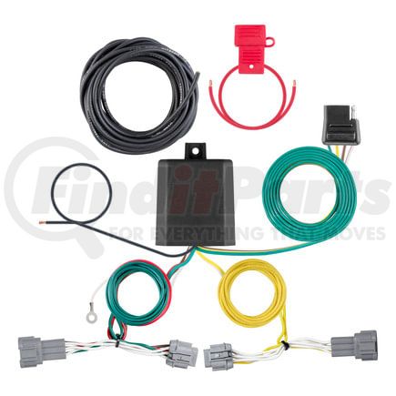 CURT Manufacturing 56511 Custom Wiring Harness; 4-Way Flat Output; Select Nissan Ariya