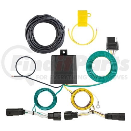 CURT Manufacturing 56507 Custom Wiring Harness; 4-Way Flat Output; Select Ford Escape