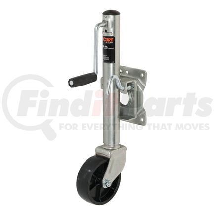 CURT Manufacturing 28100 Marine Jack with 6in. Wheel (1;000 lbs; 10in. Travel)