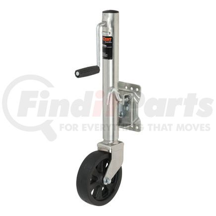 CURT Manufacturing 28116 Marine Jack with 8in. Wheel (1;500 lbs; 10in. Travel; Packaged)