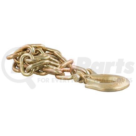 CURT Manufacturing 80303 35in. Safety Chain with 1 Clevis Hook (12;600 lbs; Yellow Zinc)