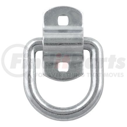 CURT Manufacturing 83742 3in. x 3in. Surface-Mounted Tie-Down D-Ring (3;600 lbs; Clear Zinc)