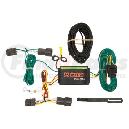 CURT Manufacturing 56153 Custom Wiring Harness; 4-Way Flat Output; Select Hyundai Veloster