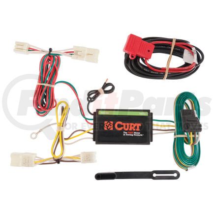 CURT Manufacturing 56165 Custom Wiring Harness; 4-Way Flat Output; Select Toyota RAV4