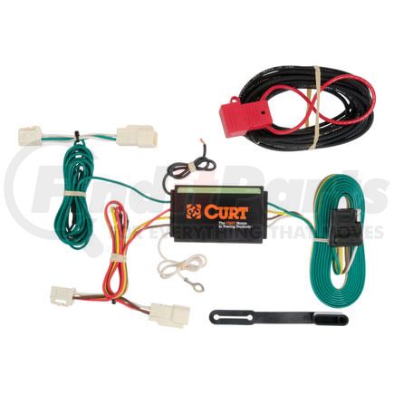 CURT Manufacturing 56189 Custom Wiring Harness; 4-Way Flat Output; Select Mitsubishi Outlander