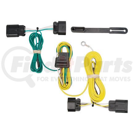 CURT Manufacturing 56197 Custom Wiring Harness; 4-Way Flat Output; Select Chevrolet Camaro