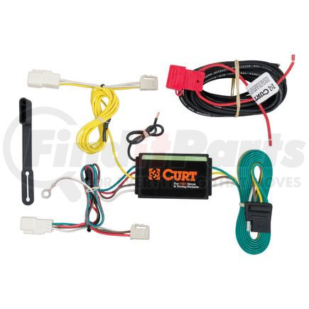 CURT Manufacturing 56212 Custom Wiring Harness; 4-Way Flat Output; Select Subaru Impreza; BRZ; Scion FR-S