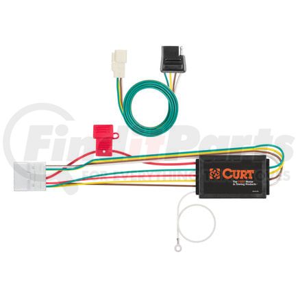 CURT Manufacturing 56217 Custom Wiring Harness; 4-Way Flat; Select Toyota Highlander; Lexus RX350