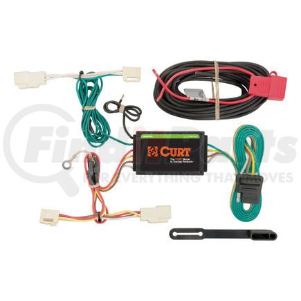 CURT Manufacturing 56246 Custom Wiring Harness; 4-Way Flat Output; Select Subaru Legacy