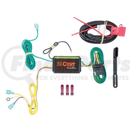 CURT Manufacturing 56262 Custom Wiring Harness; 4-Way Flat Output; Select Lincoln MKC