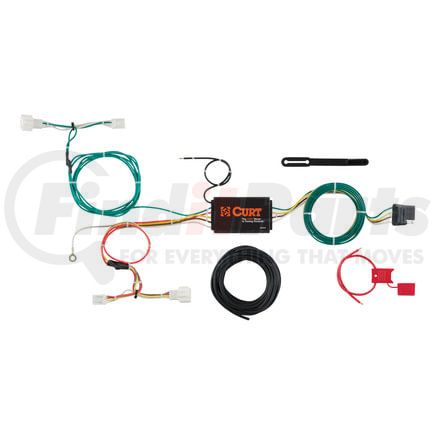 CURT Manufacturing 56284 Custom Wiring Harness; 4-Way Flat Output; Select Honda HRV