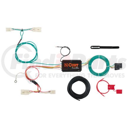 CURT Manufacturing 56295 Custom Wiring Harness; 4-Way Flat Output; Select Kia Rio5 Hatchback