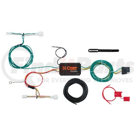 CURT Manufacturing 56300 Custom Wiring Harness; 4-Way Flat Output; Select Mazda CX-3