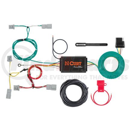 CURT Manufacturing 56310 Custom Wiring Harness; 4-Way Flat Output; Select Mazda CX-5