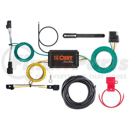 CURT Manufacturing 56313 Custom Wiring Harness; 4-Way Flat Output; Select Chevrolet Malibu Premier