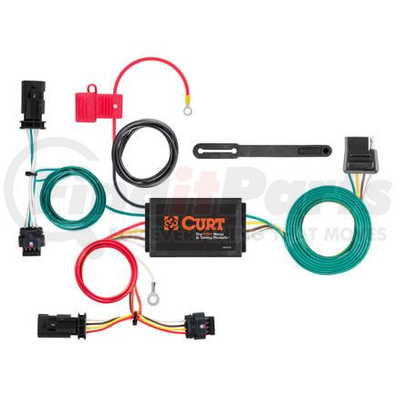 CURT Manufacturing 56354 Custom Wiring Harness; 4-Way Flat Output; Select Chevrolet Cruze