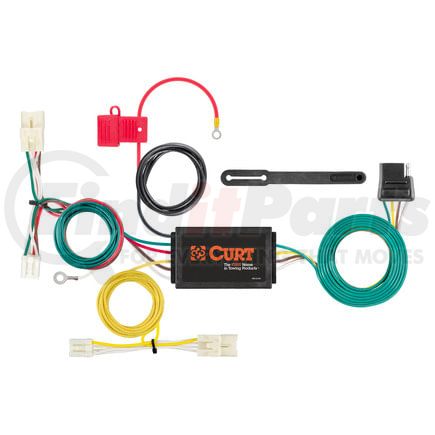 CURT Manufacturing 56362 Custom Wiring Harness; 4-Way Flat Output; Select Hyundai Sonata