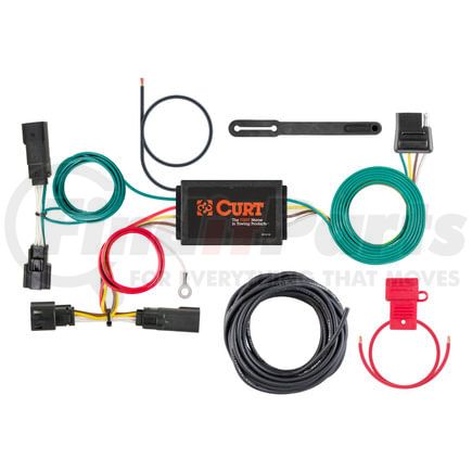 CURT Manufacturing 56363 Custom Wiring Harness; 4-Way Flat Output; Select Buick Encore
