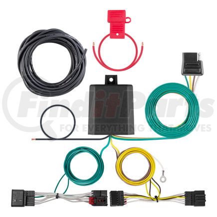 CURT Manufacturing 56440 Custom Wiring Harness; 4-Way Flat Output; Select Volkswagen Passat