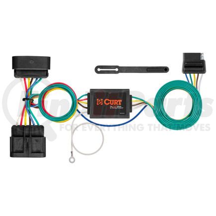 CURT Manufacturing 56510 Custom Wiring; 5-Flat Output; Select Chevy Colorado; GMC Canyon; Isuzu I-Series