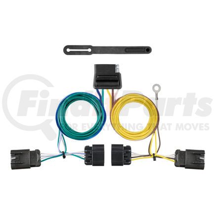 CURT Manufacturing 56594 Custom Wiring Harness; 5-Way Flat Output; Select GMC Terrain; Chevrolet Equinox