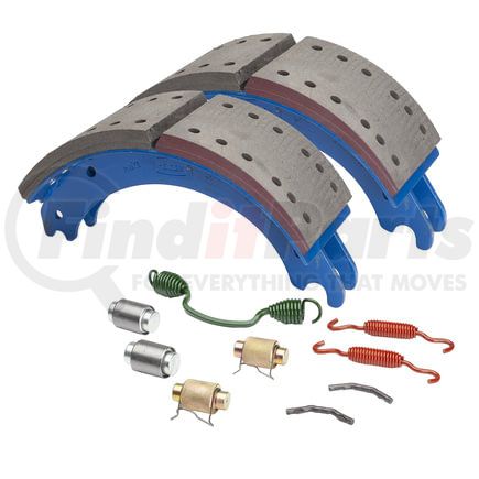 Haldex GD4715QJ Drum Brake Shoe Kit - 2 Brake Shoes, with Hardware, FMSI 4715