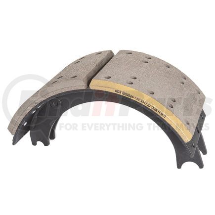 Haldex GG4311ER Drum Brake Shoe and Lining Assembly - Rear, without Hardware