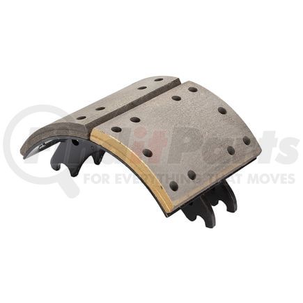 Haldex GG4692DQ2R Drum Brake Shoe and Lining Assembly - Rear, Relined, 1 Brake Shoe, without Hardware, for use with Dana 2nd Generation Applications