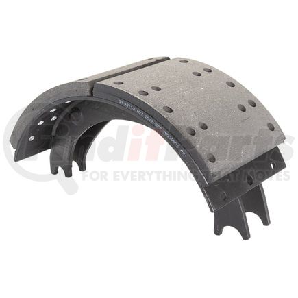 Haldex GN4311ER Drum Brake Shoe and Lining Assembly - Rear, without Hardware