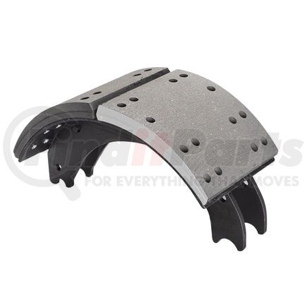 Haldex GR4709ES2R Drum Brake Shoe and Lining Assembly - Rear, without Hardware, for use with Eaton "ESII"