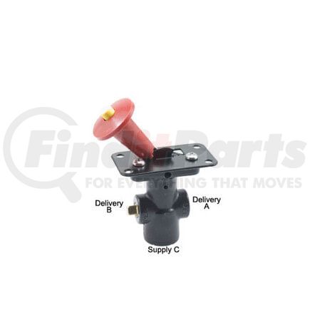 Haldex KN20700 Panel Mount Flipper Style Valve - with Locking Handle, 1/8 in. Ports, OEM N13440FB