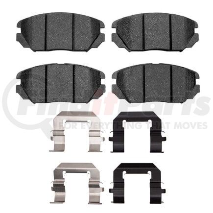 Dynamic Friction Company 1310-1125-02 3000 Ceramic Pads and Hardware Kit