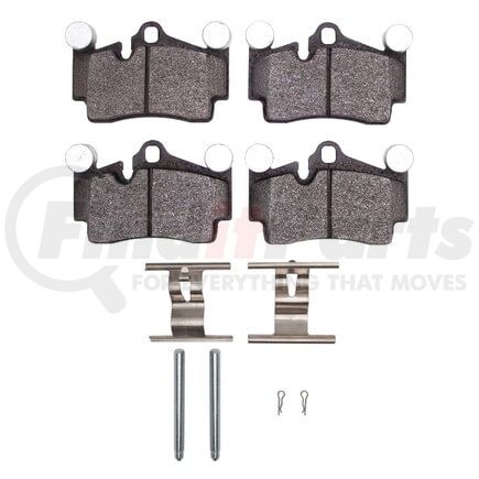 Dynamic Friction Company 1551-0978-01 5000 Advanced Pads - Low-Metallic and Hardware Kit