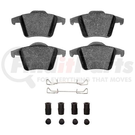 Dynamic Friction Company 1551-0980-01 5000 Advanced Pads - Low-Metallic and Hardware Kit