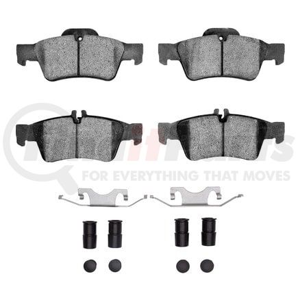 Dynamic Friction Company 1551-0986-01 5000 Advanced Pads - Ceramic and Hardware Kit