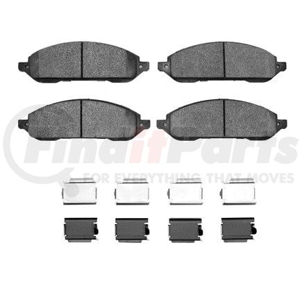 Dynamic Friction Company 1551-1022-01 5000 Advanced Pads - Ceramic and Hardware Kit