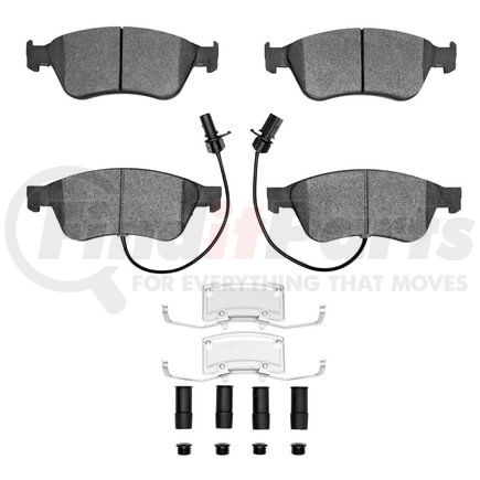 Dynamic Friction Company 1551-1024-01 5000 Advanced Pads - Low-Metallic and Hardware Kit